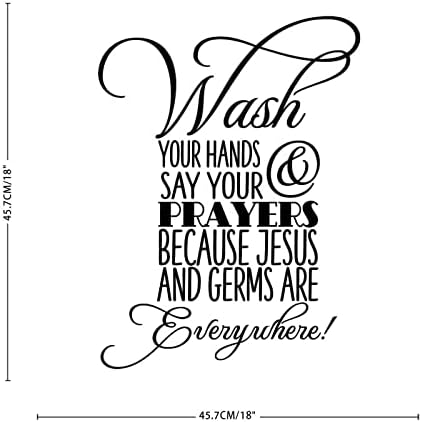 ויניל קיר ציטוטי מדבקות לשטוף שלך ידיים ולומר תפילות שלך עשה זאת בעצמך קיר מדבקות קיר קישוט קיר מדבקות מדבקות למסיבה פעוטון כוסות