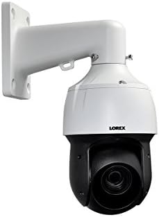 Lorex 4MP מצלמת כיפת רשת חיצונית של PTZ עם ראיית לילה צבעונית