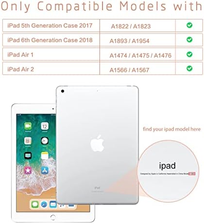 iPad Air 2/Air 1 עץ ציור מארז, מארז הדור 6/5 של iPad עבור כיסוי טבליות של אייפד בגודל 9.7 אינץ