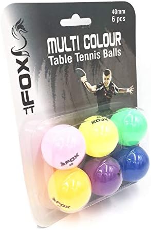 פוקס TT כדורי טניס שולחן צבעוני - רב צבעי