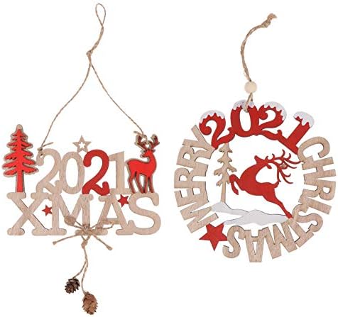 קישוטי הילדות הקישוטים 2 יחידים שלט חג מולד שמח חווה עיצוב חג המולד עיצוב חג המולד שלט לחופשות קישוט דלת קיר קישוט