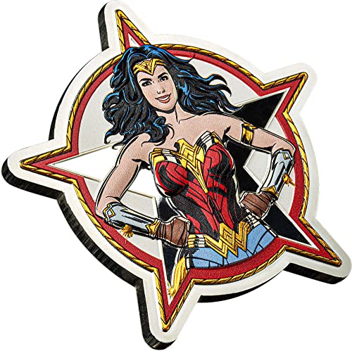 2023 דה מודרני PowerCoin Wonder Woman 5 עוז מטבע כסף 5 $ ברבדוס 2023 הוכחה