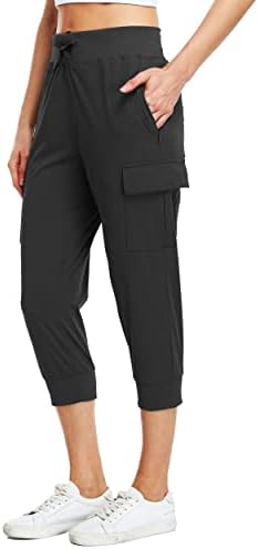ויליט טיולי מטען לנשים מכנסי קפריס מהיר מהיר יבש קל משקל חיצוני אימון מזדמן עמיד מים UPF 50+