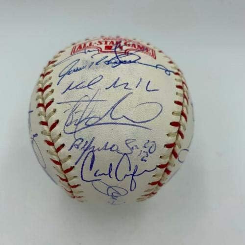 דרק ג'טר מריאנו ריברה איצ'ירו חתם 2004 משחק הכוכבים 2004 חתום בייסבול MLB - כדורי בייסבול עם חתימה
