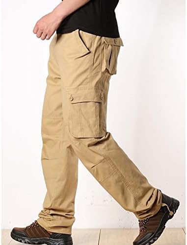 LTTVQM Mens Pargo Pant ישר רגל ישרה עבודה נינוחה מכנסיים טקטיים מכנסי טיול חיצוניים עם כיסים