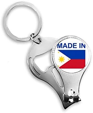 מיוצר בפיליפינים קאנטרי אהבה ציפורניים ניפר טבעת מפתח שרשרת פתיחת בקבוקי קוצץ