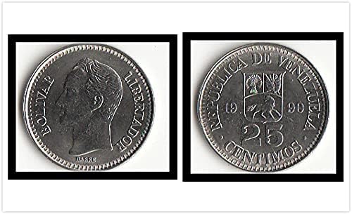 אמריקה וונצואלה 25 אוסף מטבעות מטבעות זרים אקראיים