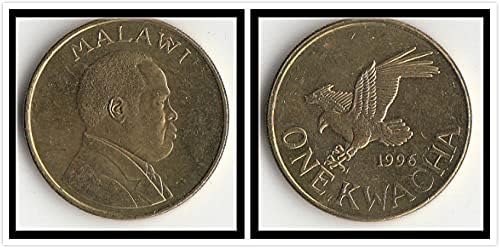 אפריקאי מלאווי 1 מטבעות KVAC 1996-2003 גרסת מתנת אוסף המטבע הזר מטבע זרים