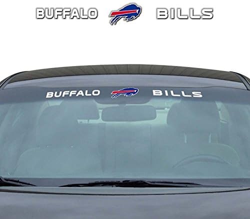 FanMats 61464 Buffalo Bills Sun Sun Smhipe מדבקות 3.25 אינץ 'x 34 אינץ'.