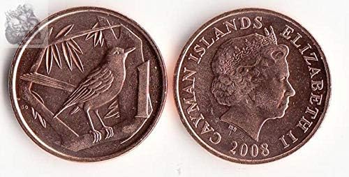 איי קיימן אמריקאי 1 מטבע נקודה 2008 מהדורה אוסף מטבעות מטבעות זרות