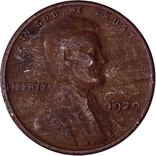 1929 Lincoln Weat Cent 1c בסדר מאוד