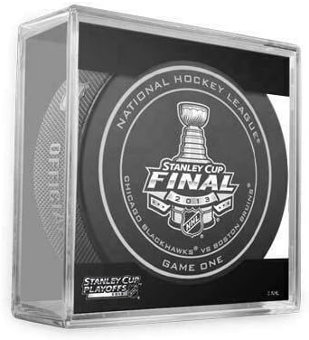 2013 גביע סטנלי פלייאוף משחק גמר משחק 1 NHL משחק רשמי פאק בקובייה אטום חדש - קלפי הוקי