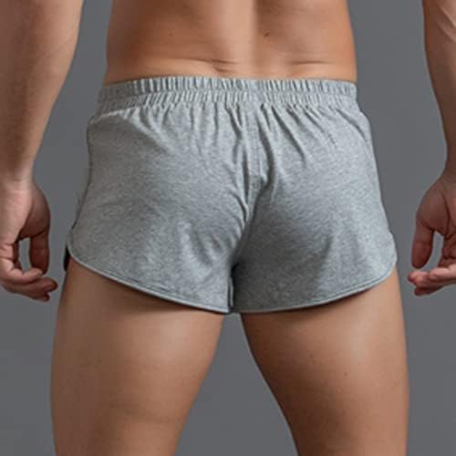 2023 גברים חדשים קיץ צבע אחיד מכנסי כותנה רצועת אלסטי רופפת ספורט מזדמן מהיר יבש ריצה מכנסיים קצרים ישרים חוף מכנסיים בית תחתונים תחתונים