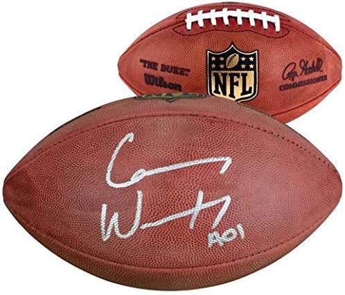 קרסון וונץ חתימה כדורגל NFL אותנטי - כדורגל חתימה