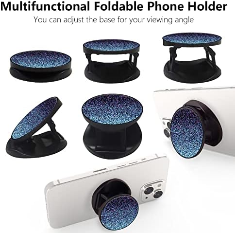 2 ארוז טלפון סלולרי עומד מתקפל שקעי טלפון מתקפלים מחזיק אחיזת אצבעות לסמארטפון וטאבלטים - Galaxy ערפילית+גליטר כחול