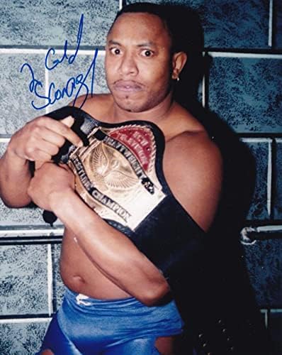 2 עקרב קר חתום 8x10 תמונה WWE Flash Funk תמונה עם אליפות טלוויזיה ECW 1 - תמונות היאבקות חתימה