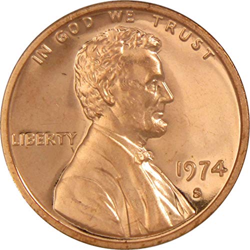 1974 S Lincoln Memorial Cent Choice Proot Perny 1c Coin Collectable