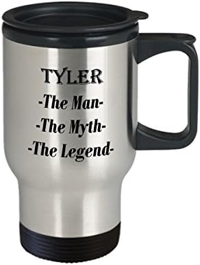 טיילר - האיש המיתוס מתנת ספל קפה מדהים של האגדה - ספל נסיעות 14oz