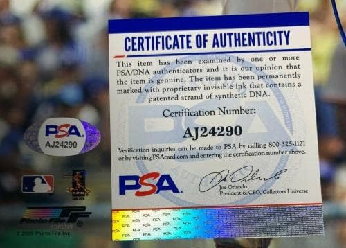 צ'אד בילינגסלי חתם על דודג'רס 8x10 צילום PSA AJ24290 - תמונות MLB עם חתימה