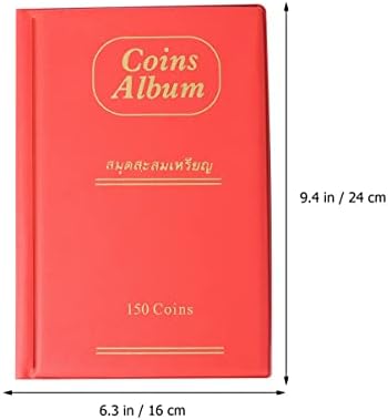 3PCS150 מחזיק אדום מזכרות אחסון כיסי אלבום אספני קרים ציוד זיכרון ספרים רשתות אוסף מארגן תצוגה של פני עם עבור עבור עבור