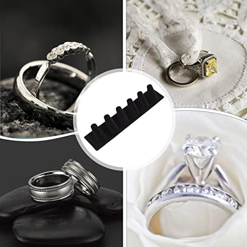 עמדת תכשיטים מחזיקת שרשרת קאבילוק אצבעות אצבעות תצוגה טבעת מארגן למגירת תצוגת חלון תצוגה 6 משבצות אחסון תצוגת תכשיטים עומדת עמדת תכשיטים