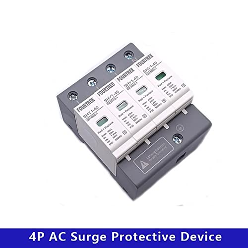 1PCS SPD AC 3P+N מכשיר הגנה על מתח 20 ~ 40KA 30KA ~ 60KA 385V 420V House Lightning Arterser