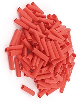 AEXIT 300 יחידות 6 ממ טווח חלקים ואביזרים יחס 2: 1 צינור צינורות חום פוליאולפין אדום