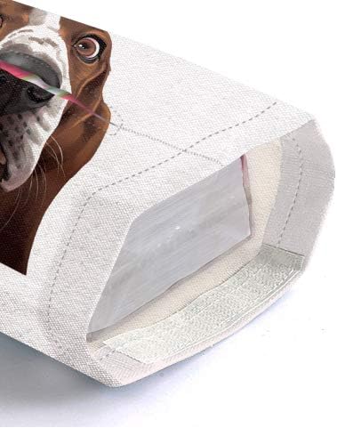 כיס רקמות כותנה של וויראסטר פשתן, מחזיק נייר טישו למשרד ביתי לרכב נסיעות - כלב כלב באסט חמוד