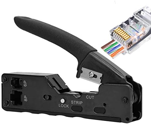 פלייר רשת רב -פונקציונלית, כבלים מקצועיים של כבלים פושע ראש קריסטל גביש צבת 8P8C 6P6C יכולת CRIMP יכולת