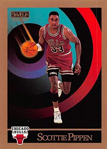 1990-91 כדורסל Skybox 46 Scottie Pippen Chicago Bulls רשמי מסחר ב- NBA