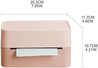 קופסת רקמות SDGH משרטבת מארגן נייר מחזיק מפיות מיכל לא משתרע לסלון חדר שינה ביתי