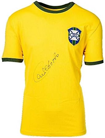 קרלוס אלברטו קדמי חתום חולצה ברזיל חתימה - גופיות כדורגל עם חתימה