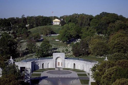 צילום: נוף אווירי, בית הקברות הלאומי של ארלינגטון, ארלינגטון, וירג'יניה, וירג'יניה, קרול הייסמית '1
