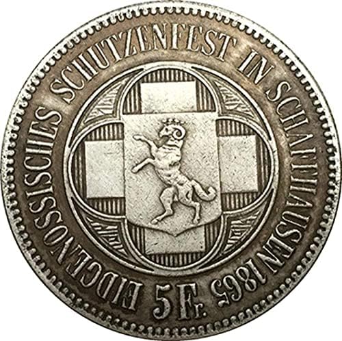 1865 מטבעות שוויץ מצופה נחושת מטבעות מטבעות מטבעות מטבעות אוסף CollectionCoin Collection Collection מטבע זיכרון