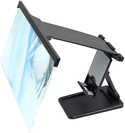 Tfiiexfl מסך טלפון נייד מגדלת זכוכית מתקפל קיפול Blu-ray 3D 3D תושבת עצלה ניידת זכוכית מגדלת