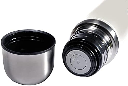 SDFSDFSD 17 גרם ואקום מבודד נירוסטה בקבוק מים ספורט קפה ספל ספל ספל עור אמיתי עטוף BPA בחינם, שלד ריקוד מצויר חמוד