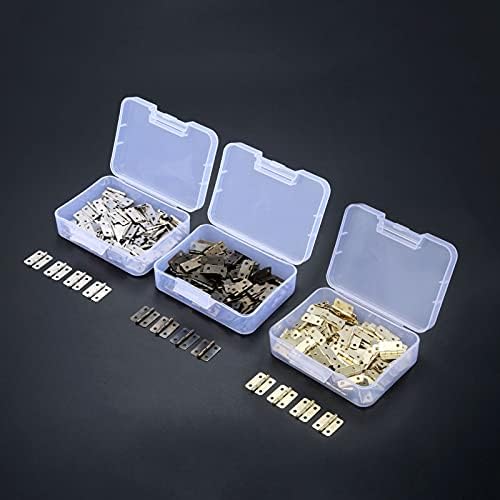 100pc 18x16 ממ ריהוט ריהוט דלת עתיק/כסף/זהב קופסאות תכשיטים קופסאות תכשיטים דקורטיביים ברגי ריהוט ישר.