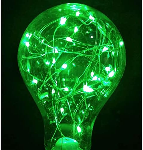ירוק הוביל פיות אור הנורה 19 / 60 דקורטיבי פיות גלוב נורות 1 ואט חג המולד החלפת הנורה כוכבים נחושת חוט מחרוזת אורות לילה אור הנורה דואר