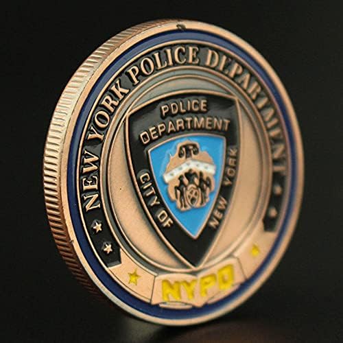 מחלקת משטרת ניו יורק של ארצות הברית מטבע זיכרון מטבע ארד מצופה מטבע קדוש מיכאל מטבע אתגר מטבע