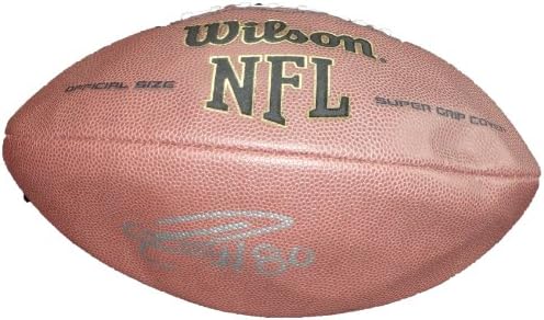 דונלד דרייבר חיצה את וילסון NFL כדורגל עם הוכחה, תמונה של דונלד חותם לנו, גרין ביי פקרס, אלופת הסופרבול, מדינת אלקורן