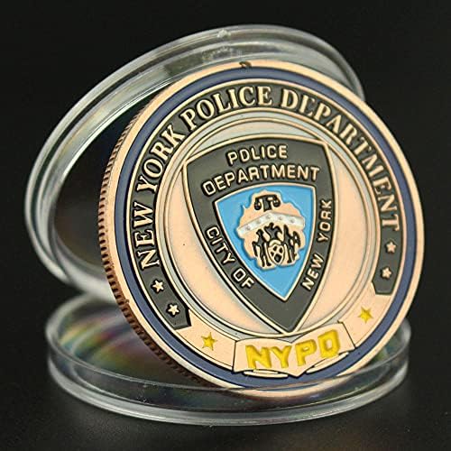 מחלקת משטרת ניו יורק של ארצות הברית מטבע זיכרון מטבע ארד מצופה מטבע מטבע מטבע אתגר