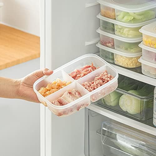 פלסטיק ארוחת הכנת מיכל, מקרר מזון אחסון מיכל-לשימוש חוזר טרי לייצר מחולק אחסון ארגונית לאחסון בשר, ירקות, פירות