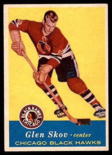 1957 Topps 30 Glen Skov Chicago Blackhawks Ex Blackhawks