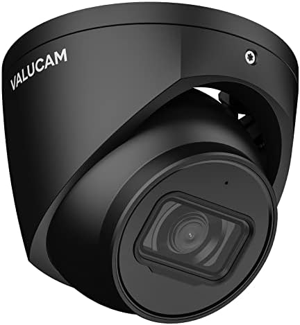 Valucam 4MP POE IP מצלמה כיפה מובנית במיקר מיקרת שחור-גילוי אנושי/רכב חכם 2.8 ממ עדשה חיצונית רשת סטאר אור עם 98ft IR ראיית לילה חדירה
