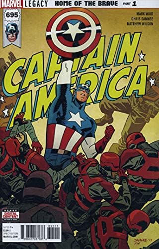 קפטן אמריקה 695 וי-אף/ננומטר ; מארוול קומיקס / מארק וייד