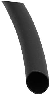 X-deree polyolefin חום מתכווץ צינור צינור חוט עטיפה שרוול כבל 2 מטרים באורך 3.5 ממ דיה פנימי שחור (Manga de Cable de envoltura de alambre