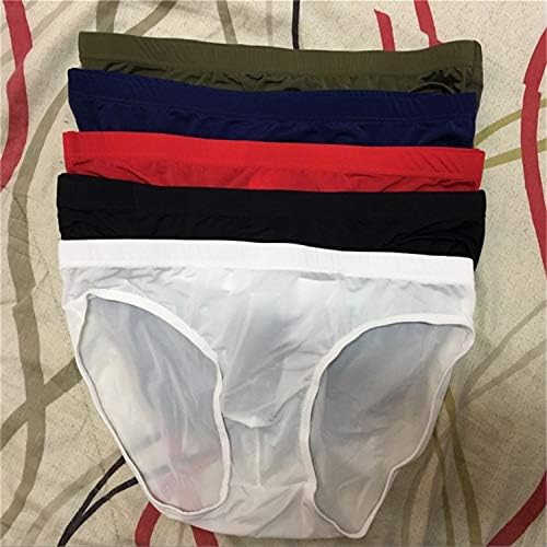 3 חבילה סקסי גברים של קרח משי ביקיני תחתוני רך מכנסיים קצרים תחתוני הלבשה תחתונה תחתוני הלבשת תחתונים